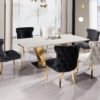 Shakespeare Gold/White Dining Table