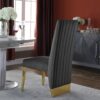 Cinderella Gray & Gold Dining Chair