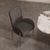 Mulan Gray & Gold Dining Chair