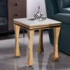 Gandhi Gold/White End Table