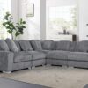London Gray 5 Piece Sectional