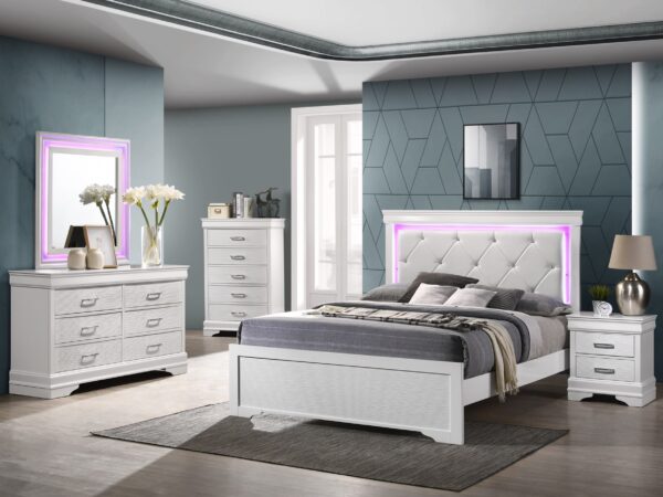 Nora White Full 4 Piece Set