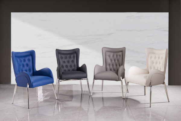 Mulan Black & Silver Dining Chair