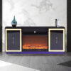 Cali Black TV Stand