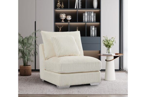 London Cream 5 Piece Sectional