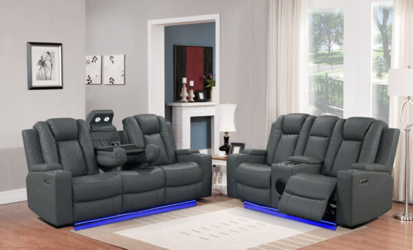 Dearborn Gray Sofa + Loveseat Set