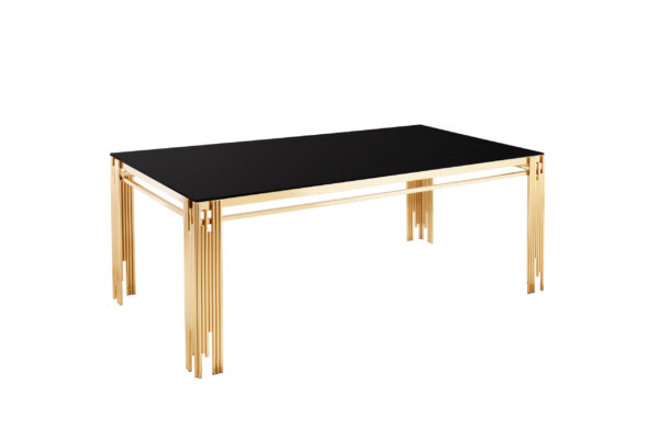 Columbus Gold/Black Dining Table
