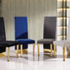 Cinderella White & Gold Dining Chair