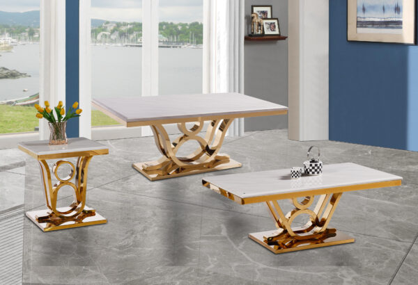 Da Vinci Gold/White Coffee Table