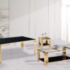 Columbus Gold/Black End Table