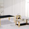 Columbus Gold/Black End Table