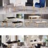 Gandhi Gold/Black End Table