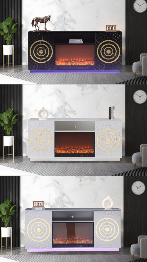 Santiago Silver TV Stand