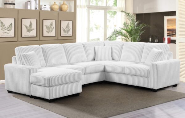 Lyon White LAF Chaise
3-Pc Sectional Chaise