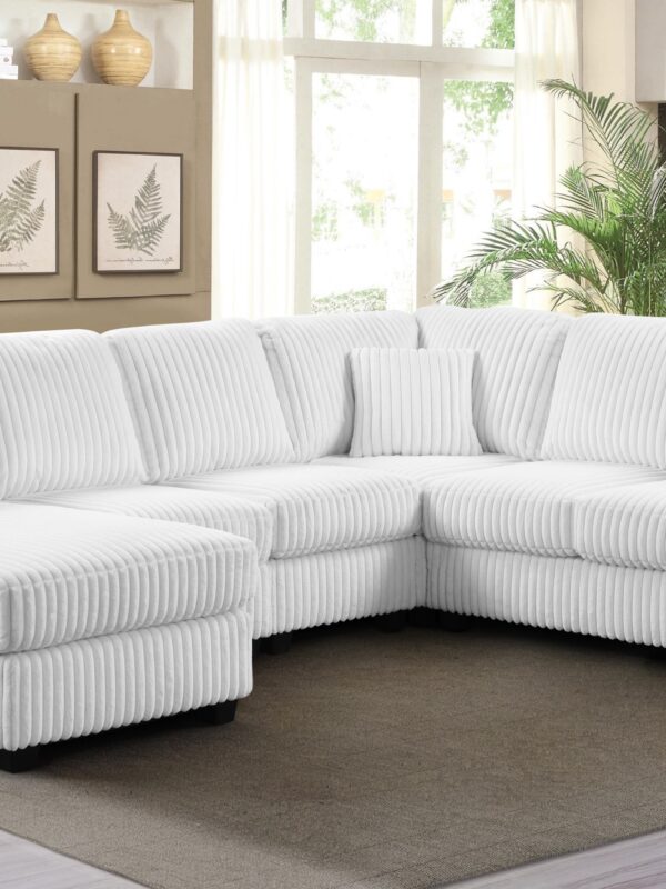 Lyon White LAF Chaise
3-Pc Sectional Chaise