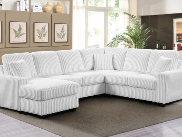 Lyon White LAF Chaise
3-Pc Sectional Chaise