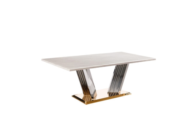 Shakespeare Silver/White Coffee Table
