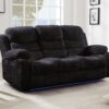 Flint Black Loveseat