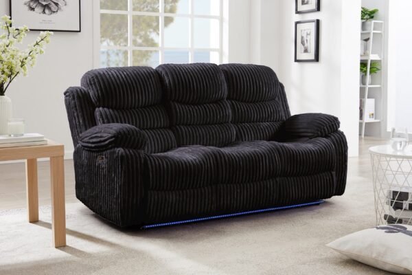 Flint Black Loveseat