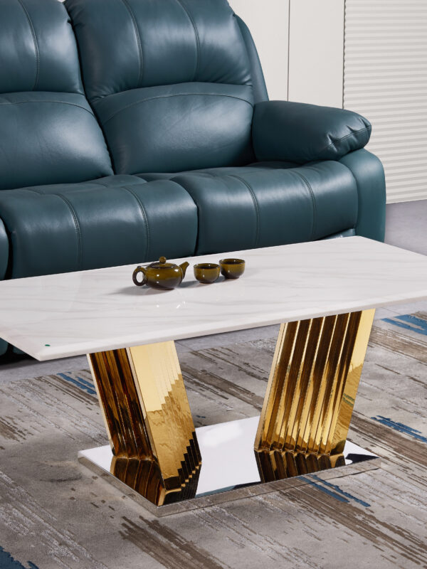 Shakespeare Gold/White Coffee Table