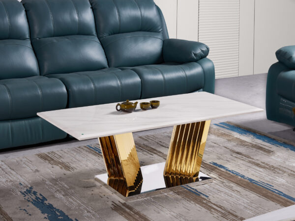 Shakespeare Gold/White Coffee Table