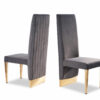 Cinderella Gray & Gold Dining Chair