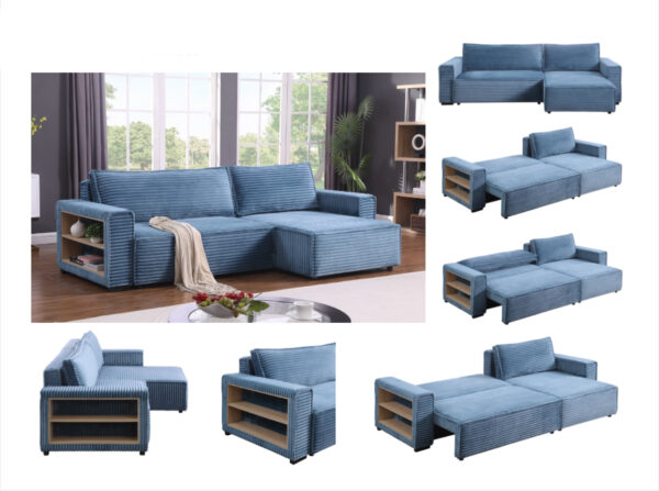 Bora Bora Blue
3-Pc Sectional Chaise