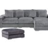 London Gray 3 Piece Sectional RAF Chaise
3-Pc RAF Sectional Right Chaise