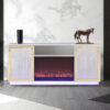 Quito White TV Stand