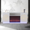 Santiago White TV Stand