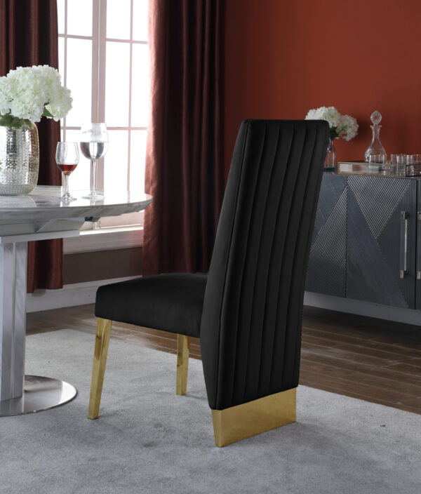 Cinderella Black &  Gold Dining Chair