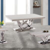 Da Vinci Silver/White End Table