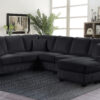 Lyon Black RAF Chaise
3-Pc Sectional Chaise