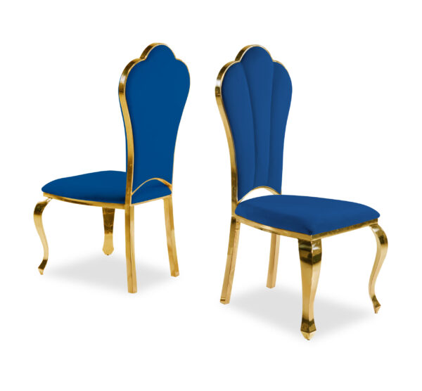 Lilo Blue &  Gold Dining Chair
