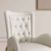 Mulan White & Gold Dining Chair