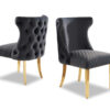 Stitch Gray & Gold Dining Chair