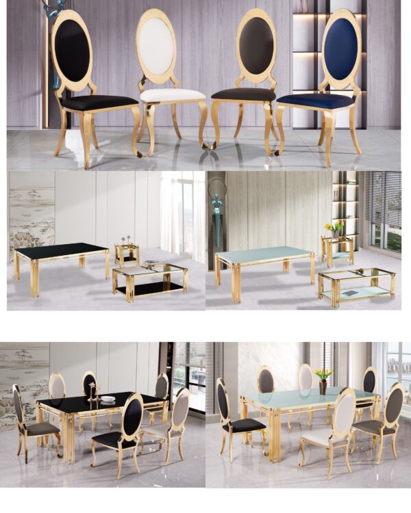 Columbus Gold/Black Coffee Table