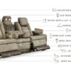 Arcadia Brown Sofa