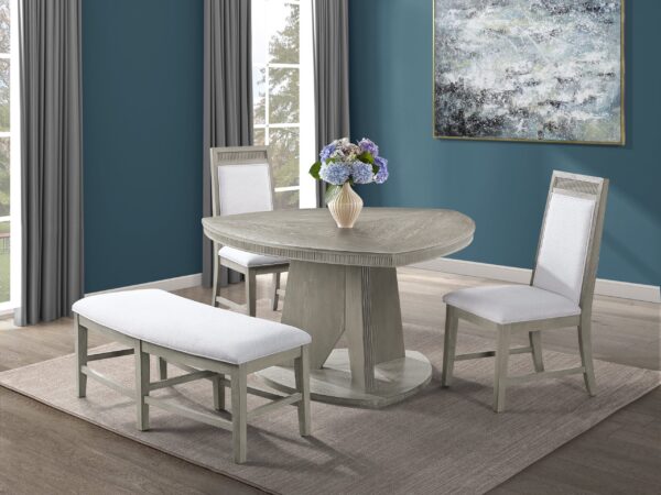 Calvin Gray Dining
4 Pc Set (DT+2 DC+ DB)