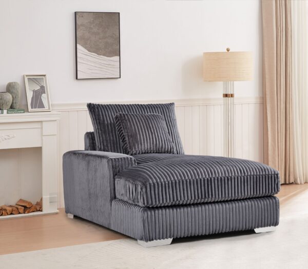 London Gray 6 Piece LAF Chaise Sectional
6-Pc Sectional LAF Chaise