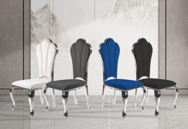 Lilo White & Silver Dining Chair