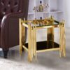 Columbus Gold/Black End Table