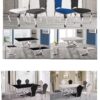 Da Vinci Silver/White End Table