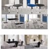 Da Vinci Silver/White End Table
