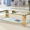 Columbus Gold/White Coffee Table