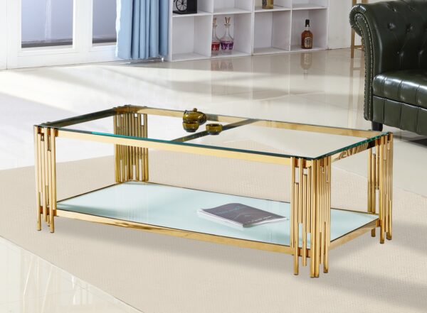 Columbus Gold/White Coffee Table