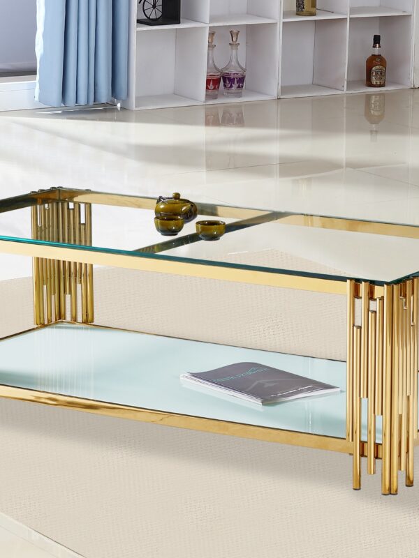 Columbus Gold/White Coffee Table