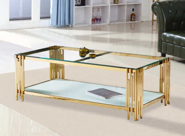 Columbus Gold/White Coffee Table