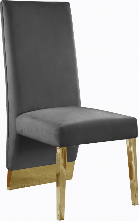 Cinderella Gray & Gold Dining Chair