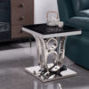 Da Vinci Silver/Black End Table